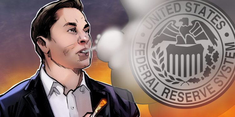 Elon Musk repostet Aufruf zur Abschaffung der Federal Reserve Bank