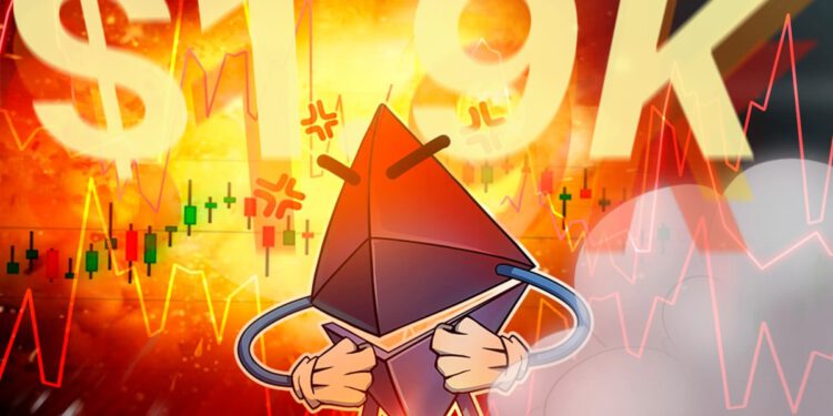 Ethereum-Kurs bei 1.900 US-Dollar im Zwiespalt – Weitere Verluste oder neue Nachfrage?