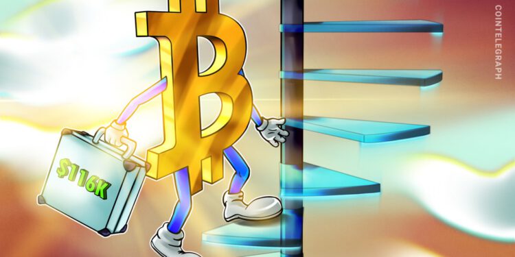 Bitcoin (BTC) auf 116.000 US-Dollar: Bringen ETFs wieder Schwung?