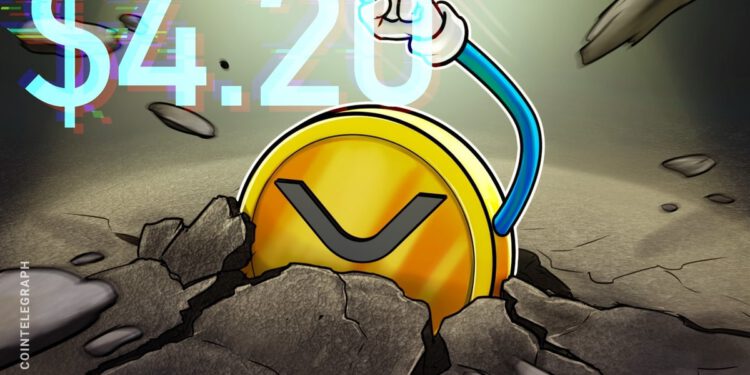 XRP-Wal kauft aggressiv: Anstieg auf 4,20 US-Dollar?