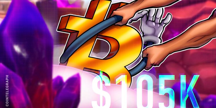 Bitcoin-Kurs rutscht auf 105.000 Dollar, Panik um Bankenkrise beruhigt sich
